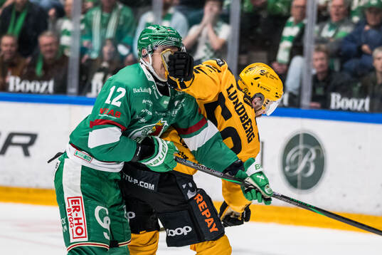 Rögles Brady Ferguson och Skellefteås Oskar Nilsson