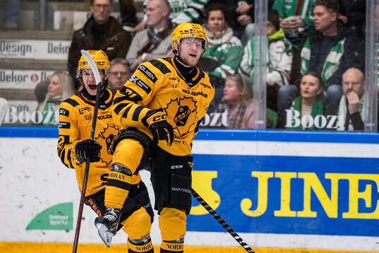 Skellefteås Jonathan Davidsson jublar