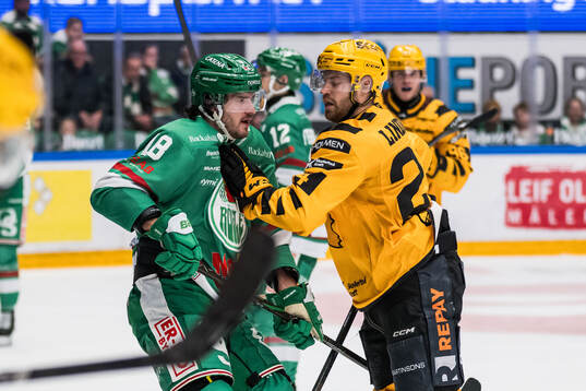 Rögles Dennis Everberg och Skellefteås Oscar Lindberg
