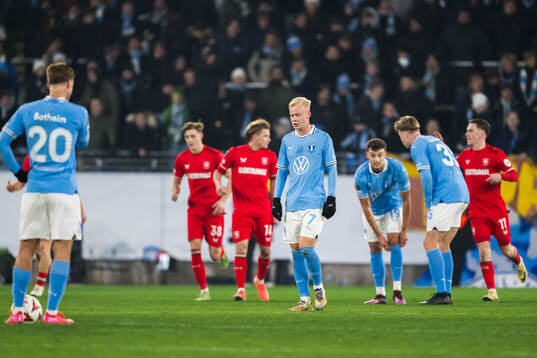 Otto Rosengren of Malmö FF looks dejected