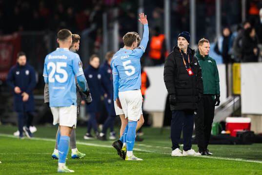 Søren Rieks of Malmö FF looks dejected