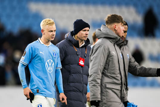 Otto Rosengren of Malmö FF looks dejected