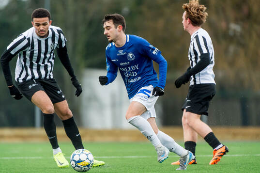 Trelleborgs Armin Culum och Landskronas Cameron Streete