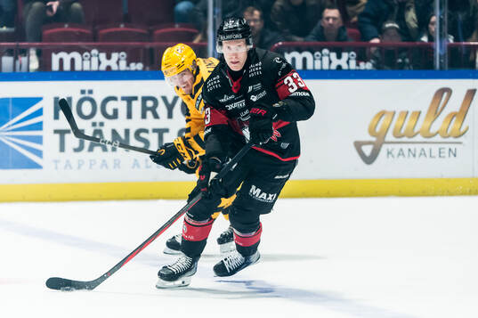 Malmö Redhawks Lassi Thomson och Skellefteås Max Lindholm