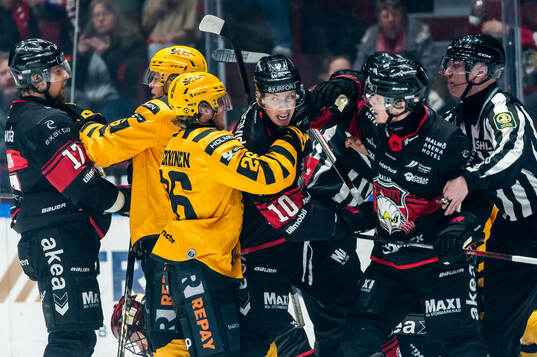 Skellefteås Pontus Johansson och Malmö Redhawks William