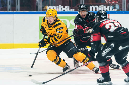 Skellefteås Oskar Vuollet och Malmö Redhawks Johan