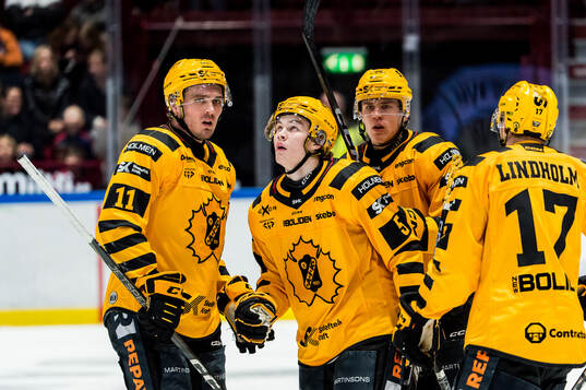 Skellefteås Axel Sandin Pellikka jublar