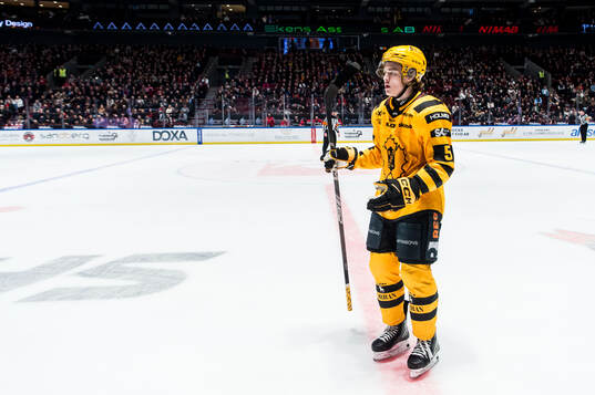 Skellefteås Axel Sandin Pellikka jublar