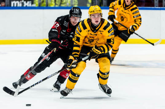 Skellefteås Axel Sandin Pellikka och Malmö Redhawks Linus