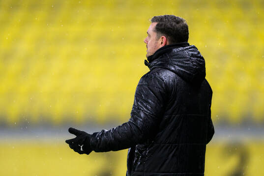 B93s tränare Kasper Lorentzens deppar