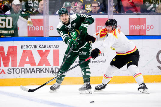 Färjestads David Tomasek och Brynäs Victor Söderström