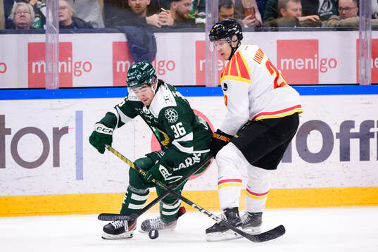 Färjestads Wille Johansson och Brynäs Oskar Lindblom