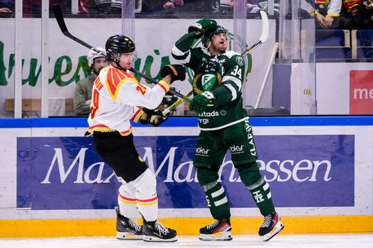 Brynäs Axel Andersson och Färjestads Michael Lindqvist