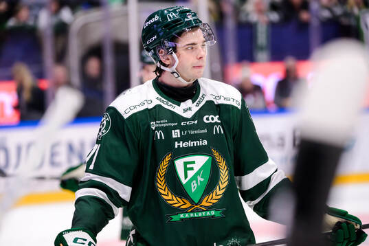 Färjestads Viktor Lodin deppar