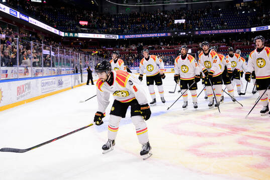 Brynäs Bobby Trivigno jublar