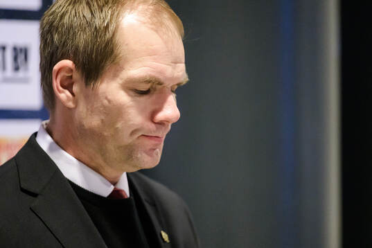 Färjestads tränare Thomas Mitell