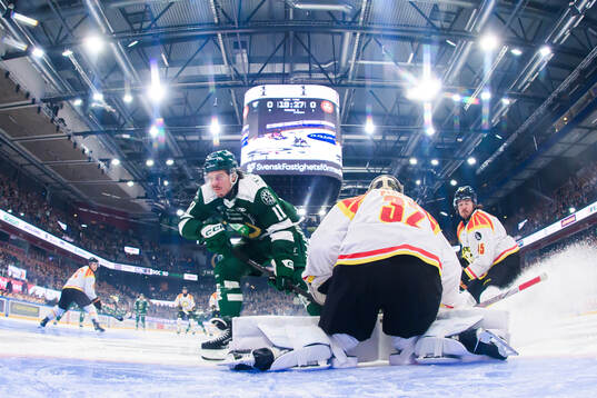 Färjestads Joakim Nygård och Brynäs Charles-Édouard