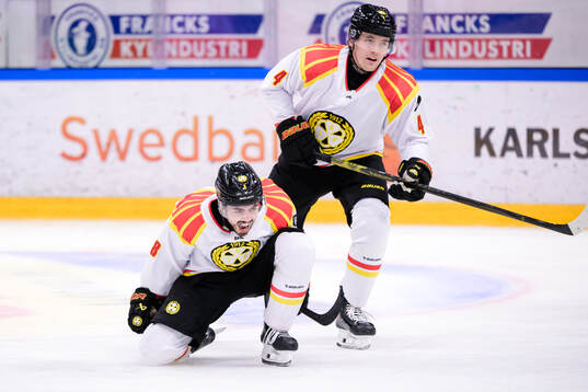 Brynäs Bobby Trivigno jublar