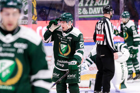 Färjestads Joel Nyström deppar