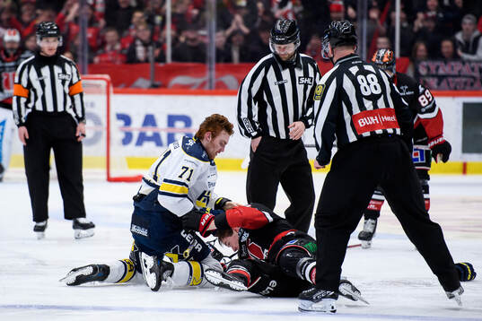 HV71s William Ignberg Nilsson och Örebros Filip Berglund