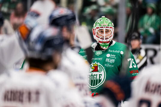 Rögles målvakt Arvid Holm deppar