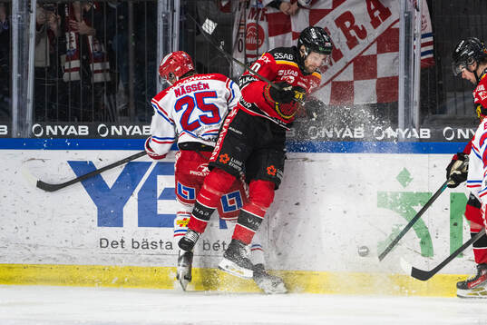 Timrås Linus Nässén och Luleås Einar Emanuelsson