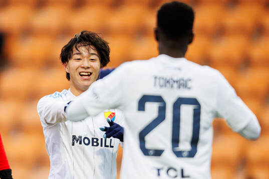 Djurgårdens Keita Kosugi jublar