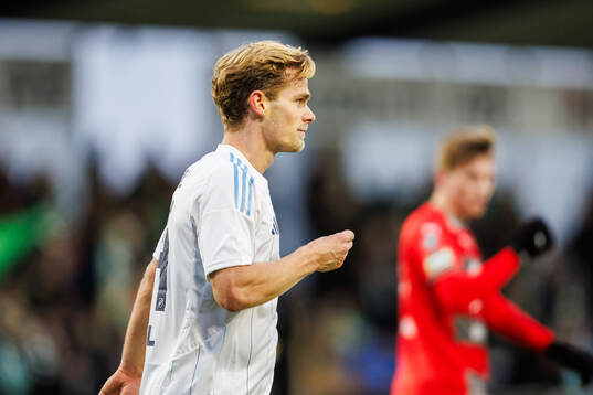 Djurgårdens Hampus Finndell jublar