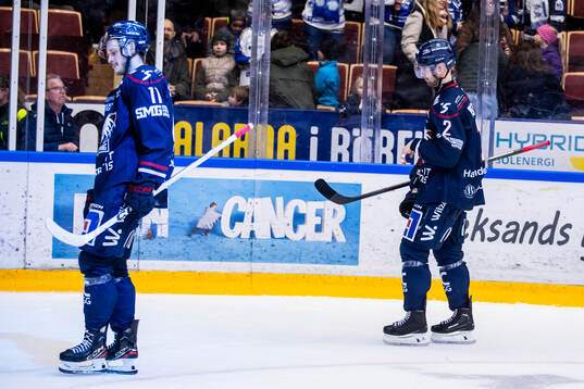 Linköpings Henrik Törnqvist och Rasmus Rissanen deppar