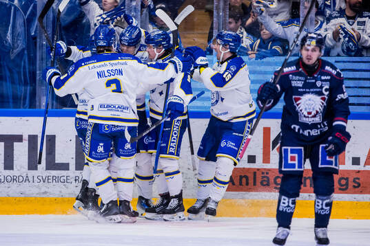 Leksands Alexander Lundqvist jublar