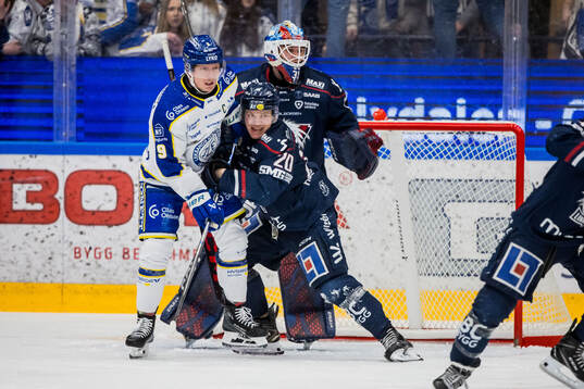 Leksands Patrik Zackrisson och Linköpings Johan Johnsson