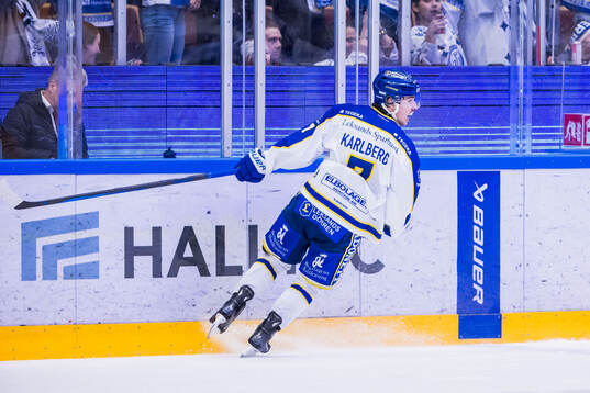 Leksands Marcus Karlberg jublar
