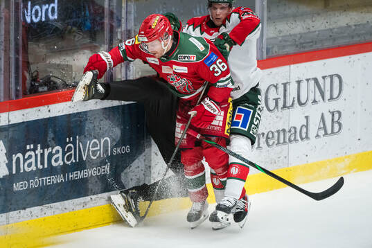 Modos Sebastian Ohlsson och Frölundas Dominik Egli