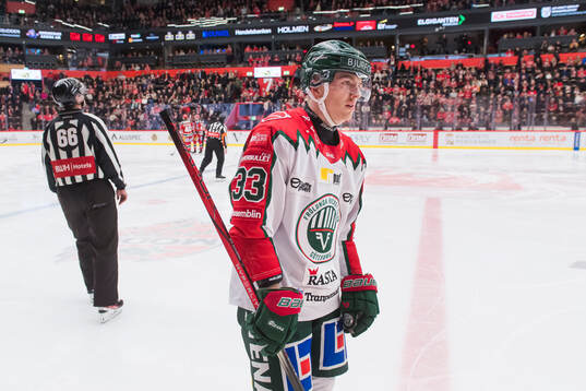 Frölundas Linus Högberg deppar
