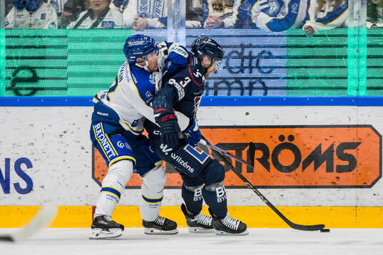 Leksands Kalle Östman och Linköpings Linus Hultström
