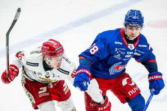 Moras Felix Johansson och Oskarshamns Evan Weinger