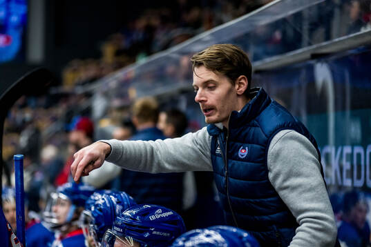 Oskarshamns tränare Albin Blomqvist