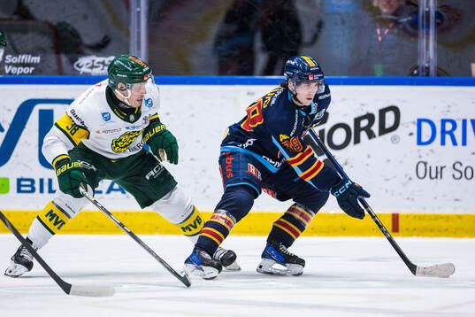 Björklövens Erik Andersson och Djurgårdens Victor Eklund