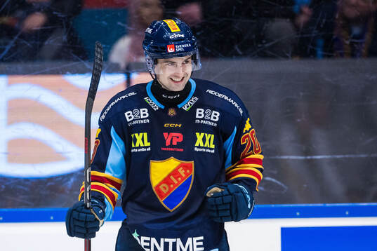 Djurgårdens Jonathan Tychonick jublar