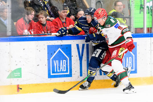 HV71s Isac Brännström och Modos Paul Ladue