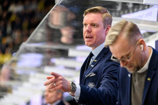 HV71s tränare Anton Blomqvist