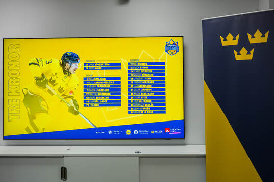 Presskonferens anordnad av Svenska Ishockeyförbundet