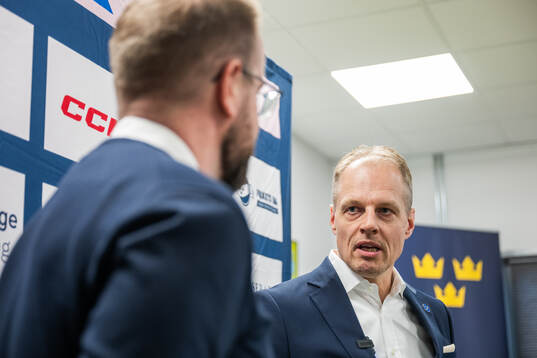 Juniorkronornas förbundskapten Magnus Hävelid
