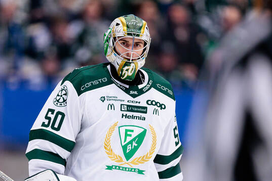 Färjestads målvakt Damian Clara