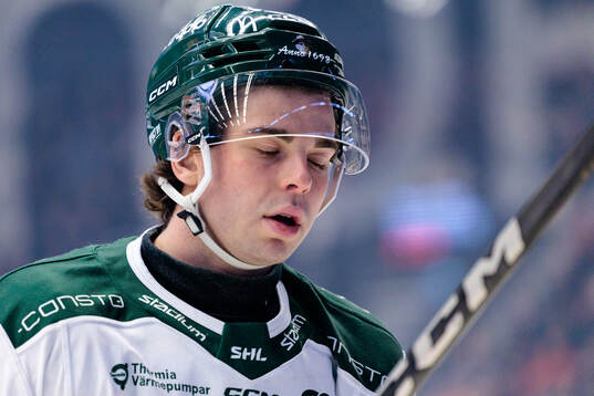 Färjestads Viktor Lodin deppar