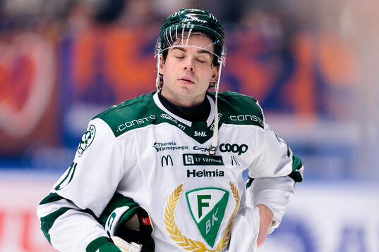 Färjestads Viktor Lodin deppar
