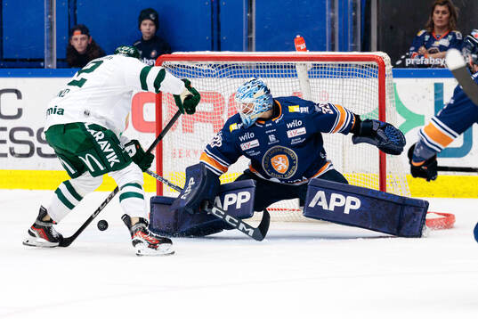 Växjös målvakt Emil Larmi