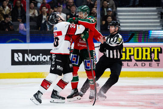 Malmö Redhawks Lassi Thomson och Frölundas Nicklas Lasu