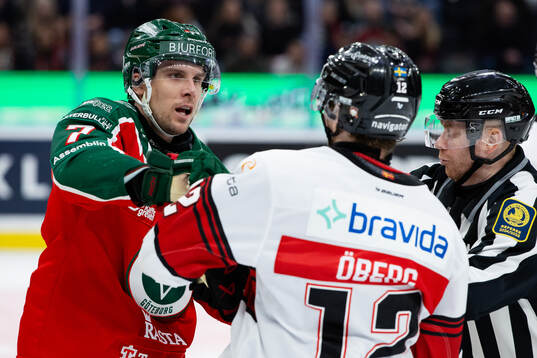 Frölundas Henrik Tömmernes och Malmö Redhawks Linus