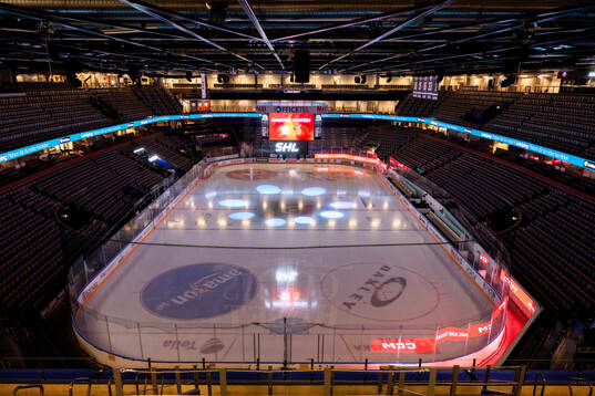Interiör vy av Saab Arena